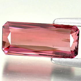 Natural Purplish Pink Tourmaline 1.81 Ct. Octagon Shape 11 x 4.8 Mm. Gemstone From Nigeria (1 of 3)