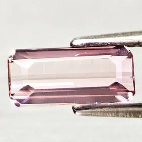 Natural Pink Tourmaline 0.70 Ct. Octagon Shape 8.5 x 3.9 Mm Gemstone From Nigeria (1 of 3)