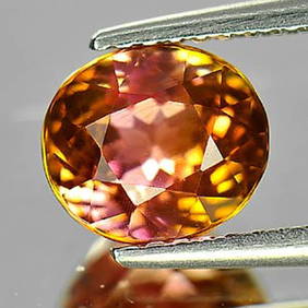 Natural Multi Color Tourmaline 2.03 Ct. VVS Oval Shape 7.5 x 6.6 Mm. Gemstone From Nigeria (1 of 3)