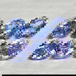 Natural Violet Blue Tanzanite 0.95 Ct. 6 Pcs Round Shape 3.4 Mm Gemstones From Tanzania: Product ID: 807015043 Product Name: Natural Tanzanite Weight: 0.95 CT. Size: 3.4 x 3.5 x 2.2 MM. Shape: Round Color: Violet Blue Clarity:VSI Luster: Good Gems Origin: Tanzania Treatment: Heated