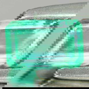 Natural Green Emerald 0.41 Ct. Octagon Shape 5.8 x 3.8 Mm Gemstone From Columbia: Product ID: 802401325 Product Name: Natural Emerald Weight: 0.41 CT. Size: 5.8 x 3.8 x 2.9 MM. Shape: Octagon Color: Green Clarity:SI Luster: Good Gems Origin: Columbia Treatment: Unheated Crystal