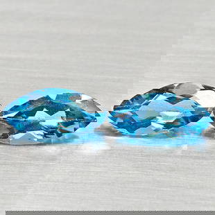 Natural Swiss Blue Topaz 2.35 Ct. 2 Pcs. Marquise Shape 10.1 x 5 Mm Gemstones From Brazil: Product ID: 807168201 Product Name: Natural Blue Topaz Weight: 2.35 CT. Size: 10.1 x 5 x 3.2 MM. Shape: Marquise Shape Color: Swiss Blue Clarity:VSI Luster: Good Gems Origin: Brazil Treatment: