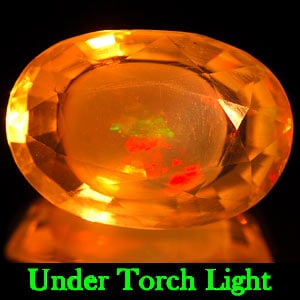 Natural Multi Color Opal 9.96 Ct. Oval Shape 18.3 x 13 Mm Gemstone From Ethiopia (1 of 3)