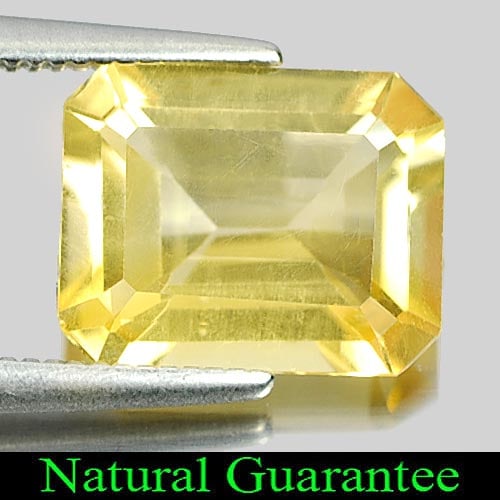 Natural Yellow Citrine 2.59 Ct. Octagon Shape 10.1 x 8.2 Mm Gemstone From Brazil: Product ID: 801808501 Product Name: Natural Citrine Weight: 2.59 CT. Size: 10.1 x 8.2 x 4.8 MM. Shape: Octagon Color: Yellow Clarity:VSI Luster: Good Gems Origin: Brazil Treatment: Unheated Crystal St