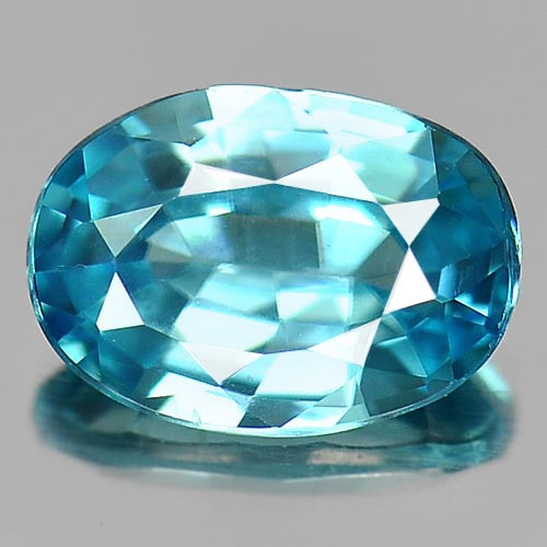 Natural Blue Zircon 1.18 Ct. Oval Shape 7.2 x 5 Mm Gemstone from Cambodia: Product ID: 807721498 Product Name: Natural Zircon Weight: 1.18 CT. Size: 7.2 x 5 x 3 MM. Shape: Oval Color: Blue Clarity:VSI Luster: Good Gems Origin: Cambodia Treatment: Heated Crystal Structure: Te