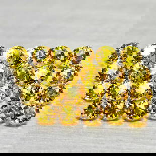 Natural Yellow Songea Sapphire 1.47 Ct. 23 Pcs Round Diamond Cut 2.2 Mm Gemstone From Tanzania: Product ID: 806162377 Product Name: Natural Orange Sapphire Weight: 1.47 CT. Size: 2.2 x 2.2 x 1.5 MM. Shape: Round Diamond Cut Color: Yellow Clarity:VSI Luster: Good Gems Origin: Tanzania Treatment: