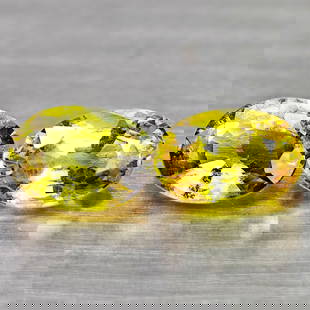 Natural Yellow Songea Sapphire 1.32 Ct. 2 Pcs Oval Shape 6.1 x 4.4 Mm Gemstones From Tanzania: Product ID: 806162131 Product Name: Natural Blue Sapphire Weight: 1.32 CT. Size: 6.1 x 4.4 x 2.6 MM. Shape: Oval Color: Fancy Color Clarity:VSI Luster: Good Gems Origin: Tanzania Treatment: Heated