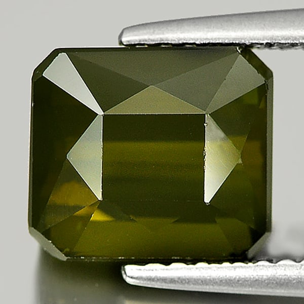 Natural Green Tourmaline 3.72 Ct. Octagon Shape 8.7 x 7.7 Mm Gemstone From Nigeria (1 of 3)