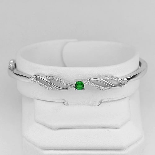 925 Sterling Silver Bangle Jewelry Diameter 54 Mm. Beautiful Design 8.44 G.: Product ID: 280550100 Product Type: 925 Sterling Silver Fine Jewelry Jewelry Weight: 8.44 Grams. Gemstones Color: Silver Metal: Solid Silver 92.5%. Gemstone Detail: Average Range 8.44 - 9.31 Gram Per 