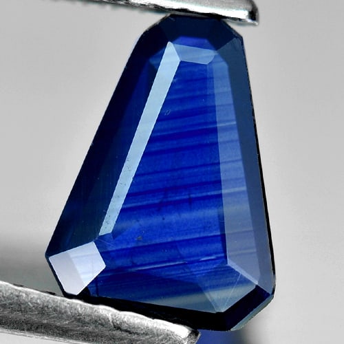 Natural Blue Sapphire 1.17 Ct. Fancy Shape 9 x 6.7 Mm. Gemstone From Thailand (1 of 3)