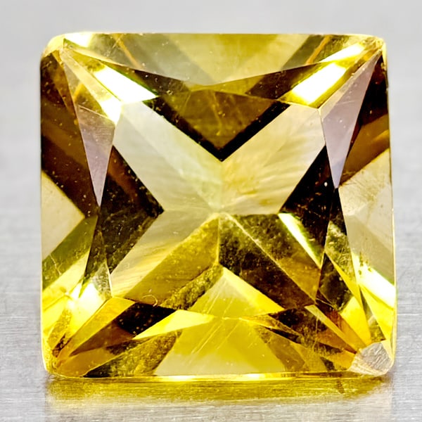 Natural Yellow Citrine 1.52 Ct Square Princess Cut 7.1 Mm Gemstones From Brazil: Product ID: 801815041 Product Name: Natural Citrine Weight: 1.52 CT. Size: 7.1 x 7.1 x 4.8 MM. Shape: Square Princess Cut Color: Yellow Clarity:IF Luster: Good Gems Origin: Brazil Treatment: Unheated 