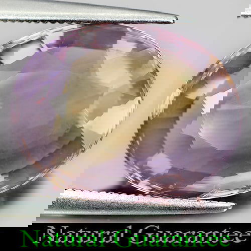 Natural Bi Color Ametrine 11.01 Ct. Oval Shape 17 x 13.3 Mm. Gemstone From Bolivia (1 of 3)