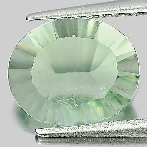Natural Green Fluorite 3.66 Ct. Oval Concave Cut 12.1 x 10 Mm Gemstone From Brazil: Product ID: 802705345 Product Name: Natural Fluorite Weight: 3.66 CT. Size: 12.1 x 10 x 4.7 MM. Shape: Oval Concave Cut Color: Green Clarity:VSI Luster: Good Gems Origin: Brazil Treatment: Unheated Cr