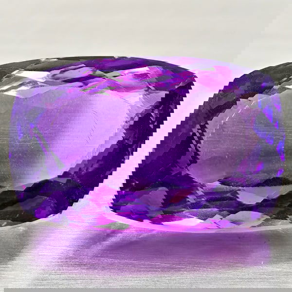 Natural Purple Amethyst 15.40 Ct.Cushion Shape 18 x 11.9 Mm Gemstone from Brazil (1 of 3)