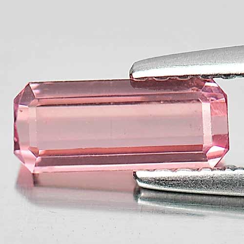 Natural Pink Tourmaline 0.68 Ct. Octagon Shape 8.4 x 3.6 Mm. Unheated Gemstone From Nigeria (1 of 3)