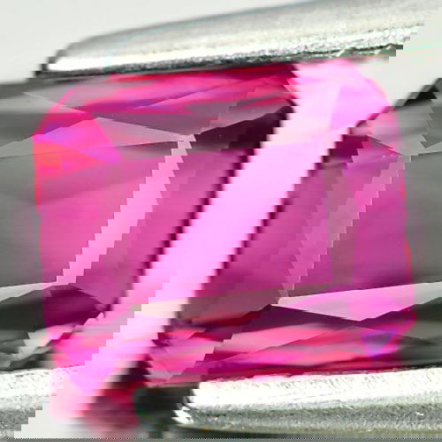 Natural Vivid Pinkish Purple Tourmaline 0.76 Ct. VVS Octagon Shape 5.8 x 4.8 Mm. Gemstone From (1 of 3)