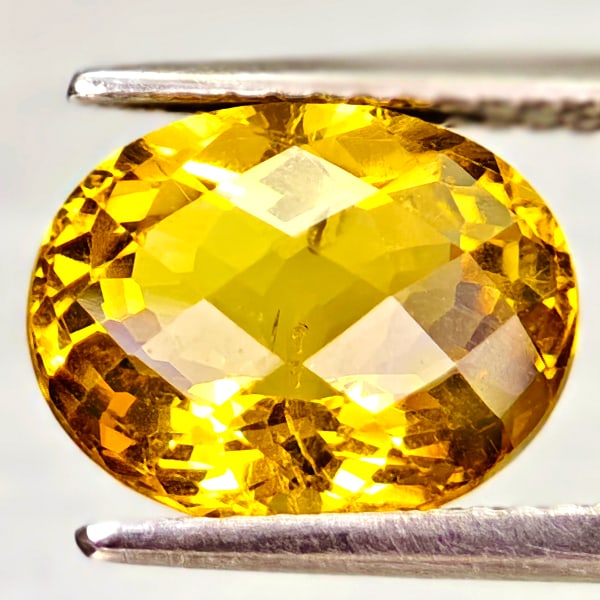 Natural Yellow Citrine 3.44 Ct. Oval Shape 10.9 x 8.9 Mm Gemstone From Brazil: Product ID: 801815125 Product Name: Natural Citrine Weight: 3.44 CT. Size: 10.9 x 8.9 x 6.4 MM. Shape: Oval Color: Yellow Clarity:VSI Luster: Good Gems Origin: Brazil Treatment: Unheated Crystal Struc