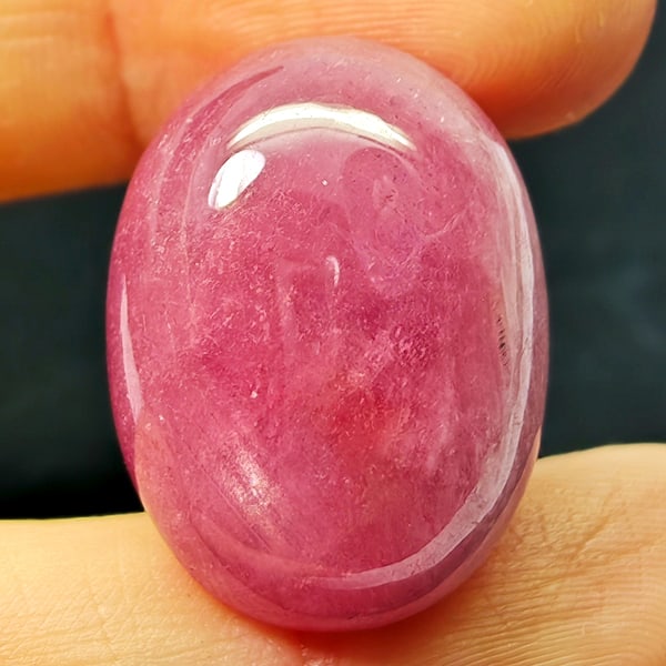 Natural Pink Red Ruby 40.51 Ct. Oval Cabochon Shape 23 x 17.5 Mm Gemstone From Madagascar (1 of 3)