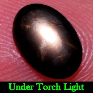 Natural Black Star Sapphire 6 Rays 1.05 Ct. Oval Cabochon Shape 7.7 x 5.5 Mm Gemstone From Thailand: Product ID: 806134826 Product Name: Natural Star Sapphire Weight: 1.05 CT. Size: 7.7 x 5.5 x 2.5 MM. Shape: Oval Cabochon Color: Black Clarity:Opaque Luster: Good 6 Rays Star Gems Origin: Thailand Tre