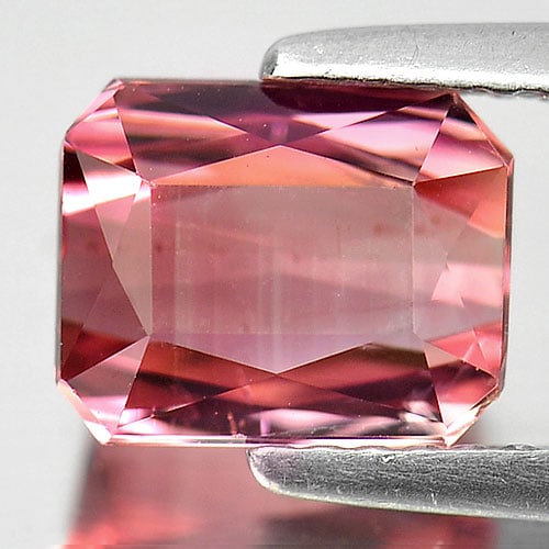 Natural Pink Tourmaline 2.43 Ct. VVS Octagon Shape 8 x 6.4 Mm. Unheated Gemstone From Nigeria (1 of 3)