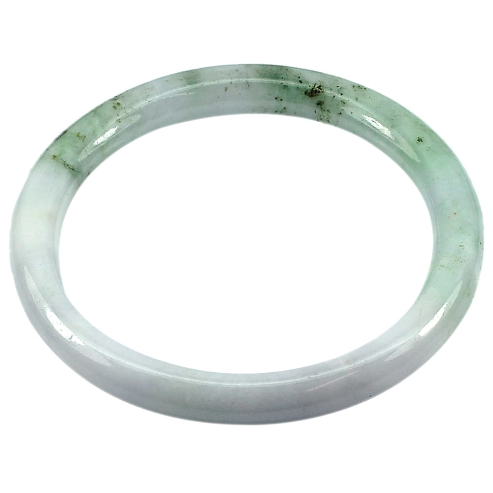 Natural Multi-Color Jade 177.97 Ct. Bangle Round Shape Diameter 58 mm. Gemstone from Thailand: Product ID: 819813617 Product Name: Natural Jade Weight: 177.97 CT. Size: 74 x 58 x 8 MM. Shape: Round Color: Multi-Color Clarity:Opaque Luster: Good Gems Origin: Thailand Treatment: Unheated Crystal