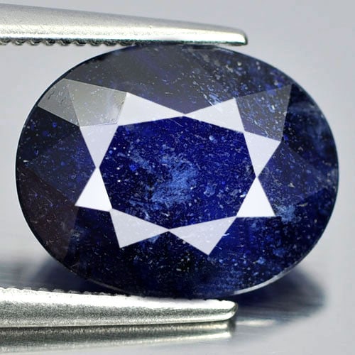 Natural Deep Blue Sapphire 5.74 Ct. Oval Shape 12.6 x 10 Mm Gemstone from Madagascar: Product ID: 806010767 Product Name: Natural Blue Sapphire Weight: 5.74 CT. Size: 12.6 x 10 x 4.8 MM. Shape: Oval Color: Deep Blue Clarity:SI1 Luster: Good Gems Origin: Madagascar Treatment: Heated (Le