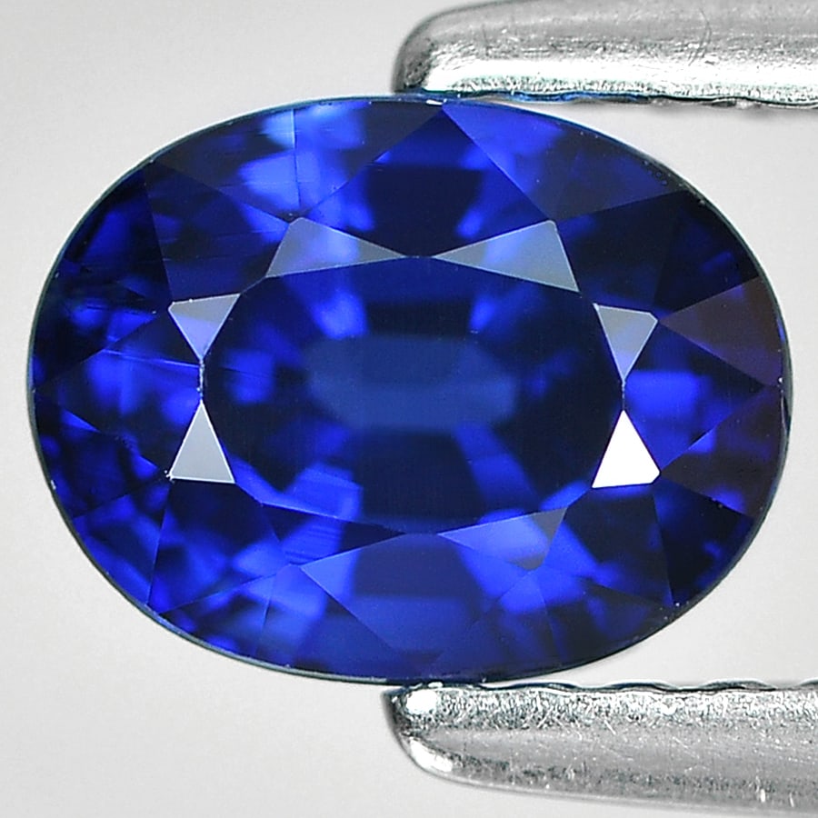 Natural Blue Sapphire 1.49 Ct. Clean Oval Shape 6.82 x 5.29 Mm Gemstone From Madagascar: Product ID: 806007457 Product Name: Natural Blue Sapphire Weight: 1.49 CT. Size: 6.82 x 5.29 x 4.64 MM. Shape: Oval Color: Blue Clarity:IF Luster: Good Gems Origin: Madagascar Treatment: Heated Crysta