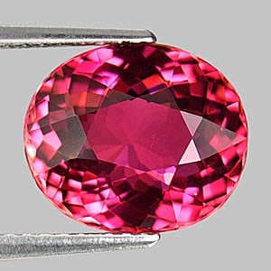 Natural Pink Tourmaline 3.36 Ct. Clean Oval Shape 10.8 x 9.2 Mm. Unheated Gemstone From Nigeria (1 of 3)