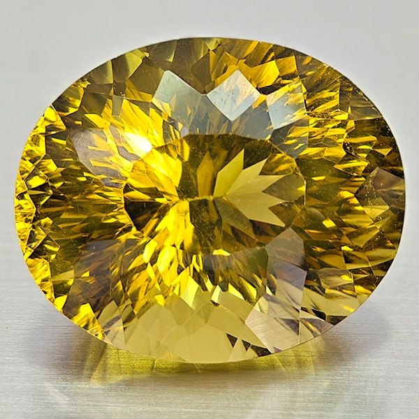 Natural Yellow Lemon Quartz 30.54 Ct. Clean Oval Concave Cut 21 x 17.5 Mm Gemstone From Brazil: Product ID: 805529955 Product Name: Natural Quartz Weight: 30.54 CT. Size: 21 x 17.5 x 15.7 MM. Shape: Oval Concave Cut Color: Yellow Lemon Clarity:IF Luster: Good Gems Origin: Brazil Treatment: Unhea