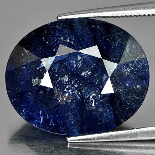 Natural Blue Sapphire 18.20 Ct. Oval Shape 19 x 15.6 Mm Gemstone From Madagascar: Product ID: 806010394 Product Name: Natural Blue Sapphire Weight: 18.20 CT. Size: 19 x 15.6 x 6.7 MM. Shape: Oval Color: Blue Clarity:Opaque Luster: Good Gems Origin: Madagascar Treatment: Heated (Lea