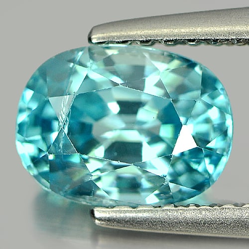 Natural Blue Zircon 2.07 Ct. Oval Shape 7.9 x 5.9 Mm Gemstone From Cambodia: Product ID: 807714991 Product Name: Natural Zircon Weight: 2.07 CT. Size: 7.9 x 5.9 x 4.4 MM. Shape: Oval Color: Blue Clarity:SI Luster: Good Gems Origin: Cambodia Treatment: Heated Crystal Structure: