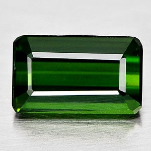 Natural Green Tourmaline 1.89 Ct. VVS Octagon Shape 9.1 x 5.4 Mm Gemstone From Nigeria (1 of 3)