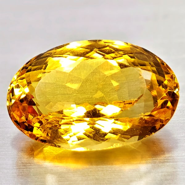 Natural Yellow Citrine 9.34 Ct. VVS Oval Shape 16.6 x 11.2 Mm Gemstone From Brazil: Product ID: 801815134 Product Name: Natural Citrine Weight: 9.34 CT. Size: 16.6 x 11.2 x 8.5 MM. Shape: Oval Color: Yellow Clarity:VVS Luster: Good Gems Origin: Brazil Treatment: Unheated Crystal Stru