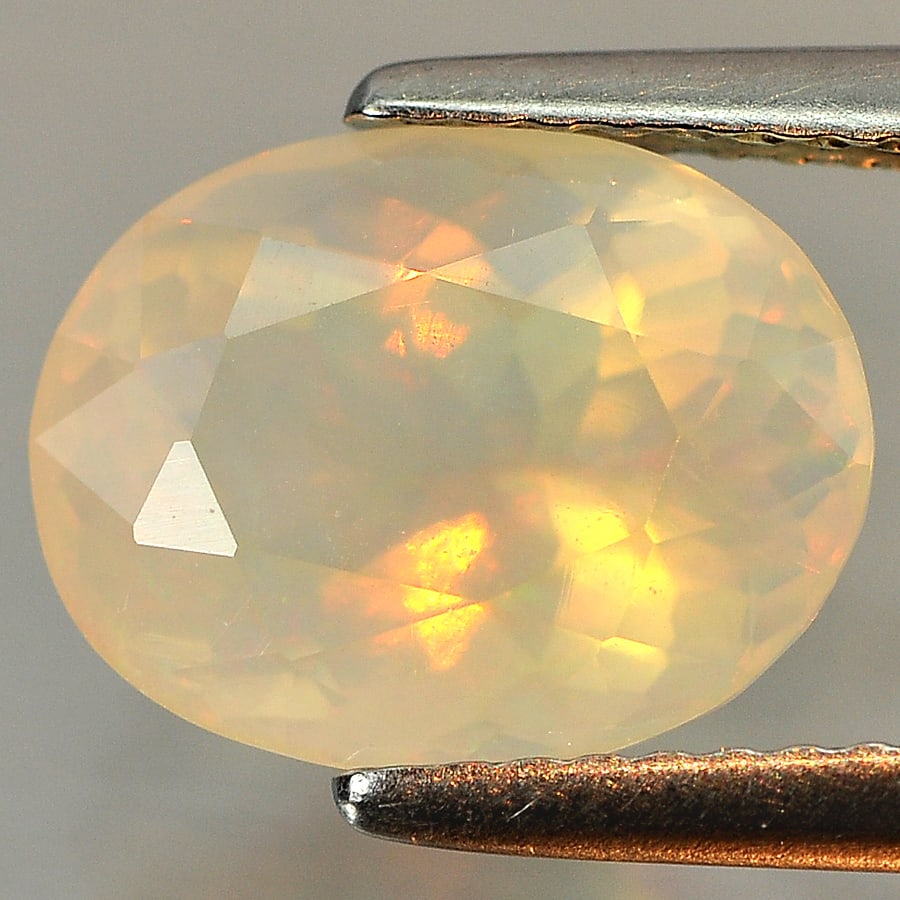Natural Multi Color Opal 2.48 Ct. Oval Shape 10.7 x 8.3 Mm Gemstone From Ethiopia (1 of 3)