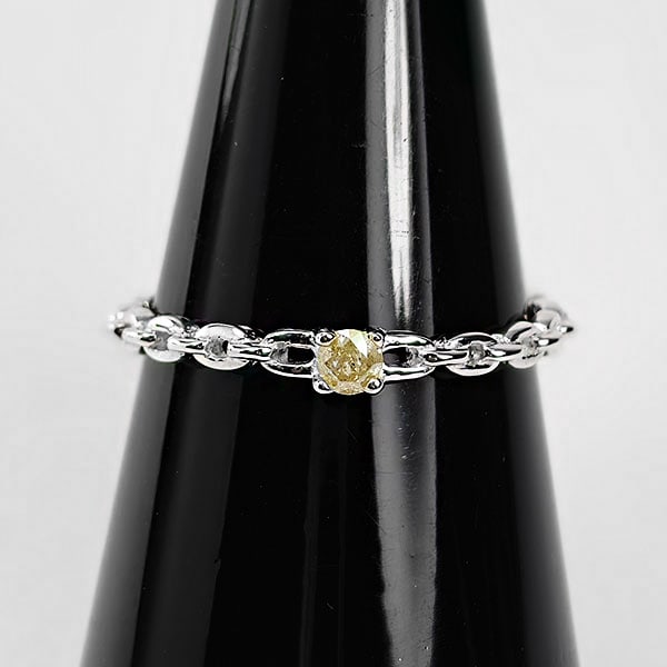 925 Sterling Silver Ring Jewelry 1.02 G. With Natural Diamond 0.22 Ct. Size 6.5 (1 of 3)