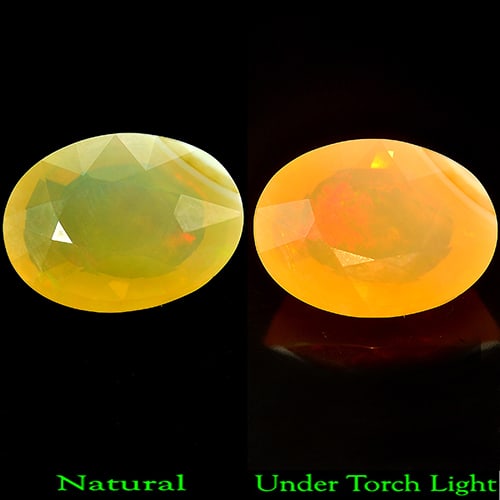 Natural Multi-Color Opal 8.22 Ct. Oval Shape 17 x 12.3 Mm. Unheated Gemstone (1 of 3)