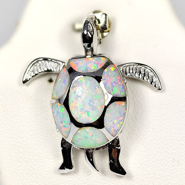 925 Sterling Silver Pendant Jewelry 6.18 Grams with Multi Color White Created Opal: Product ID: 200108219 Product Type: 925 Sterling Silver Fine Jewelry Jewelry Weight: 6.18 Grams. Gemstones Color: Multi-Color Metal: Solid Silver 92.5%. Gemstone Detail: At Your Service: At Treasure o