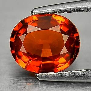 Natural Orange Spessartine Garnet 0.84 Ct. Oval Shape 6.6 x 5.6 Mm Gemstone From Namibia: Product ID: 802930608 Product Name: Natural Spessartine Weight: 0.84 CT. Size: 6.6 x 5.6 x 2.8 MM. Shape: Oval Color: Orange Clarity:SI Luster: Good Gems Origin: Namibia Treatment: Unheated Crystal St