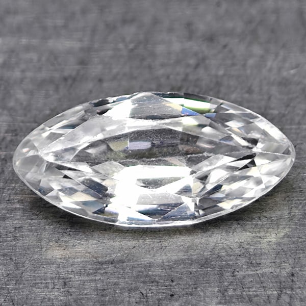 Natural White Zircon 0.76 Ct. Marquise Shape 8.2 x 4 Mm Gemstone From Cambodia: Product ID: 807742926 Product Name: Natural Zircon Weight: 0.76 CT. Size: 8.2 x 4 x 2.4 MM. Shape: Marquise Shape Color: White Clarity:VSI Luster: Good Gems Origin: Cambodia Treatment: Heated Crystal