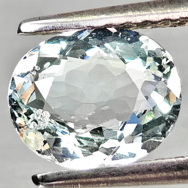 Natural Light Blue Aquamarine 1.22 Ct. Oval Shape 7.8 x 6.4 Mm Gemstone From Brazil: Product ID: 800812048 Product Name: Natural Aquamarine Weight: 1.22 CT. Size: 7.8 x 6.4 x 3.9 MM. Shape: Oval Color: Light Blue Clarity:VSI Luster: Good Gems Origin: Brazil Treatment: Unheated Crystal