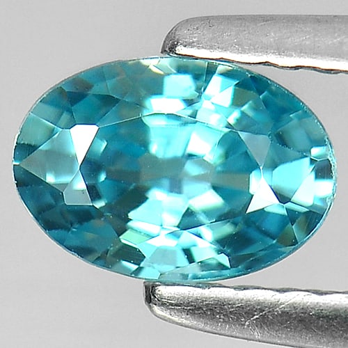 Natural Blue Zircon 1.06 Ct. Oval Shape 6.8 x 4.7 Mm Gemstone From Cambodia: Product ID: 807711128 Product Name: Natural Zircon Weight: 1.06 CT. Size: 6.8 x 4.7 x 3.4 MM. Shape: Oval Color: Blue Clarity:VSI Luster: Good Gems Origin: Cambodia Treatment: Heated Crystal Structure