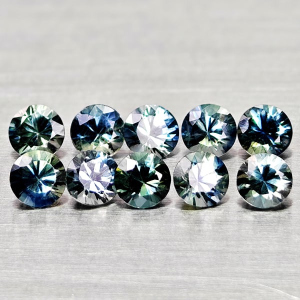 Natural Fancy Color Sapphire 1.56 Ct. 10 Pcs Round Diamand Cut 3.2 Mm Gemstones From Tanzania: Product ID: 806162174 Product Name: Natural Green Sapphire Weight: 1.56 CT. Size: 3.2 x 3.2 x 2.3 MM. Shape: Round Diamond Cut Color: Fancy Color Clarity:VSI Luster: Very Good Gems Origin: Tanzania Tr