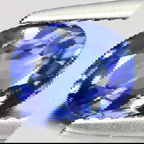 Natural Violetish Blue Tanzanite 1.30 Ct. Clean Oval Shape 7.6 x 6 Mm Gemstone From Tanzania (1 of 3)