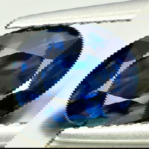Natural Blue Sapphire 1.60 Ct. Clean Oval Shape 7.62 x 6.25 Mm. Gemstone From Madagascar (1 of 4)