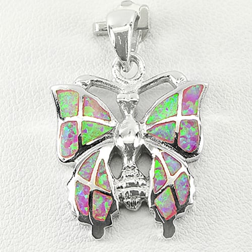 925 Sterling Silver Pendant Jewelry with Created Multi Color Pink Opal 5.51 Grams: Product ID: 280130051 Product Type: 925 Sterling Silver Fine Jewelry Jewelry Weight: 5.51 Grams. Gemstones Color: Multi-Color Metal: Solid Silver 92.5%. Gemstone Detail: About 5.51 Grams. Fancy Create