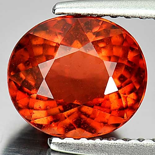 Natural Orange Tourmaline 2.05 Ct. Oval Shape 8.3 x 7.3 Mm. Unheated Gemstone From Nigeria (1 of 3)