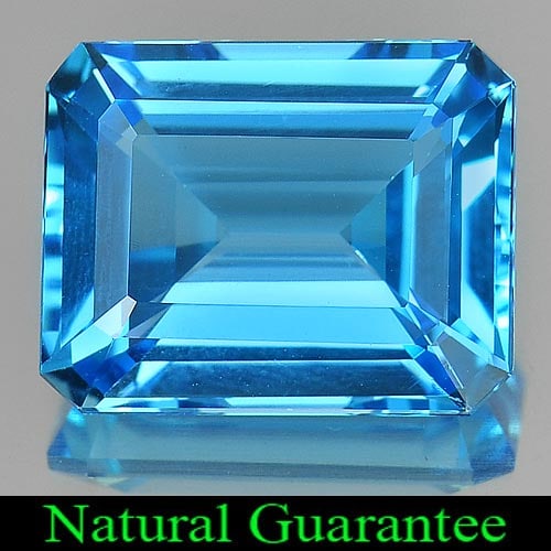 Natural Swiss Blue Topaz 18.58 Ct. Clean Octagon Shape 17 x 13.4 Mm. Gemstone From Brazil: Product ID: 807164103 Product Name: Natural Blue Topaz Weight: 18.58 CT. Size: 17 x 13.4 x 8.6 MM. Shape: Octagon Color: Swiss Blue Clarity:IF Luster: Very Good Gems Origin: Brazil Treatment: Treated