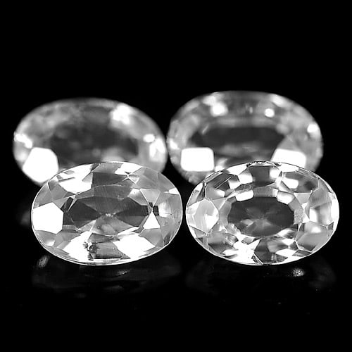 Natural White Zircon 3.49 Ct. 4 Pcs. Oval Shape 6.2 x 4.2 Mm. Gemstones From Cambodia: Product ID: 807728465 Product Name: Natural Zircon Weight: 3.49 CT. Size: 6.2 x 4.2 x 3.3 MM. Shape: Oval Color: White Clarity:VVS Luster: Very Good Gems Origin: Cambodia Treatment: Heated Crystal Str