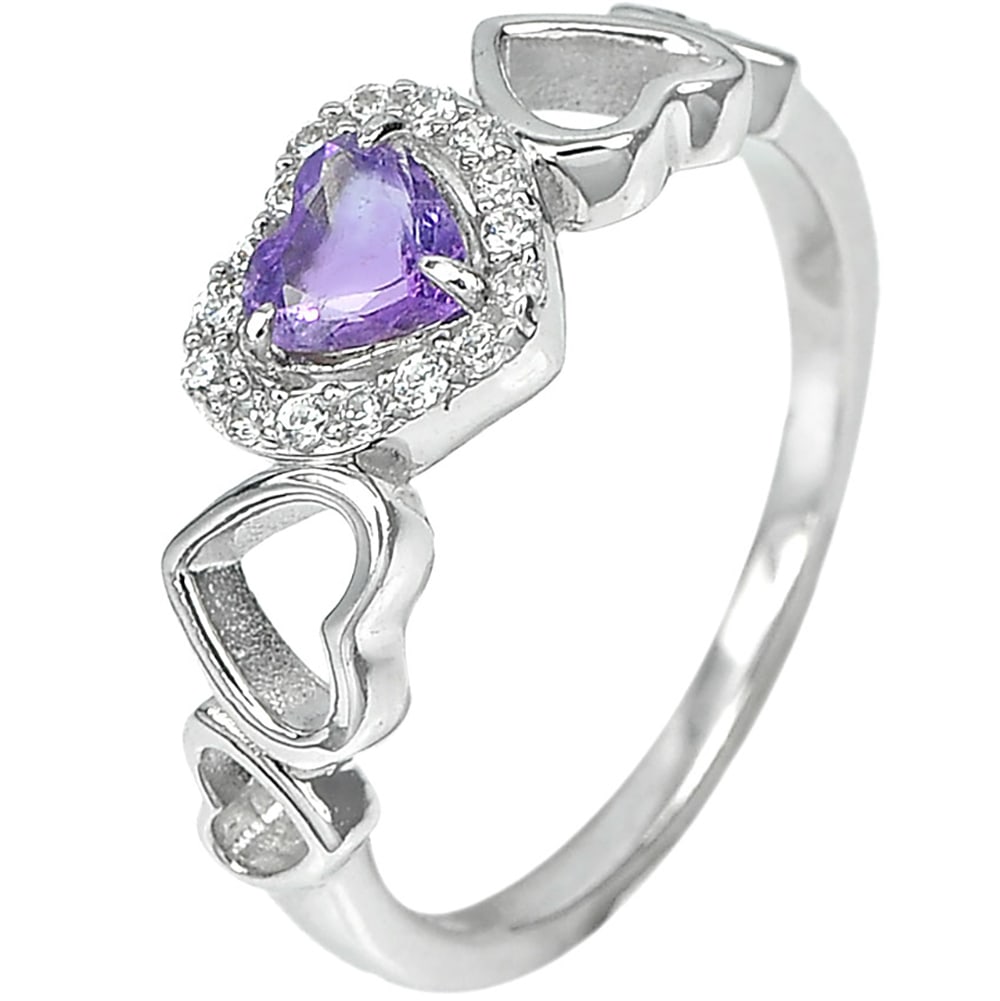 Natural Purple Amethyst 925 Sterling Silver Ring Jewelry 2.60 Grams Size 8: Product ID: 280510041 Product Type: 925 Sterling Silver Fine Jewelry Jewelry Weight: 2.60 Grams. Ring Size: 8 Resizable(Fee) Gemstones Color: Purple Metal: Solid Silver 92.5%. Gemstone Detail: Average