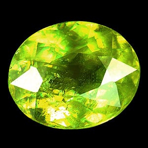 Natural Intense Green Titanium Sphene Red Spark 1.03 Ct. Oval Shape 7.1 x 5.7 Mm. Gemstone From: Product ID: 806501724 Product Name: Natural Sphene Weight: 1.03 CT. Size: 7.1 x 5.7 x 3.4 MM. Shape: Oval Color: Intense Green Clarity:SI Luster: Adamantine Gems Origin: Madagascar Treatment: Unheated